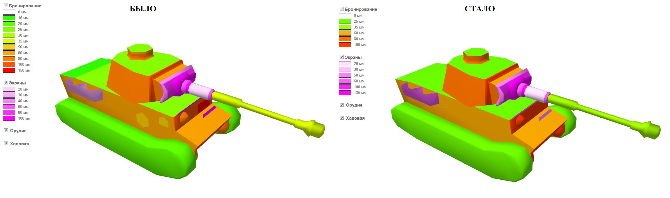 Схема бронирования танков world of tanks в 3d