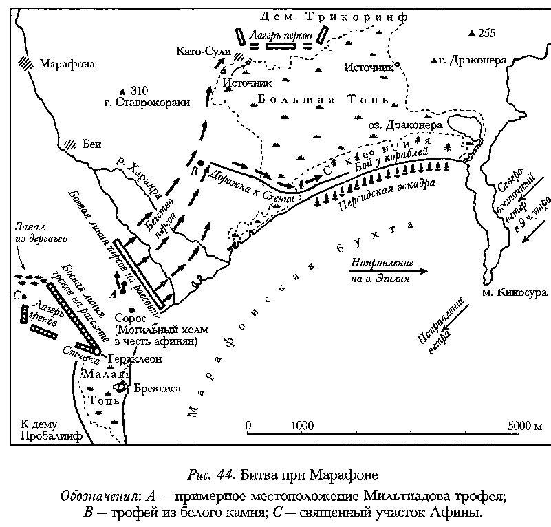 Марафонская битва карта