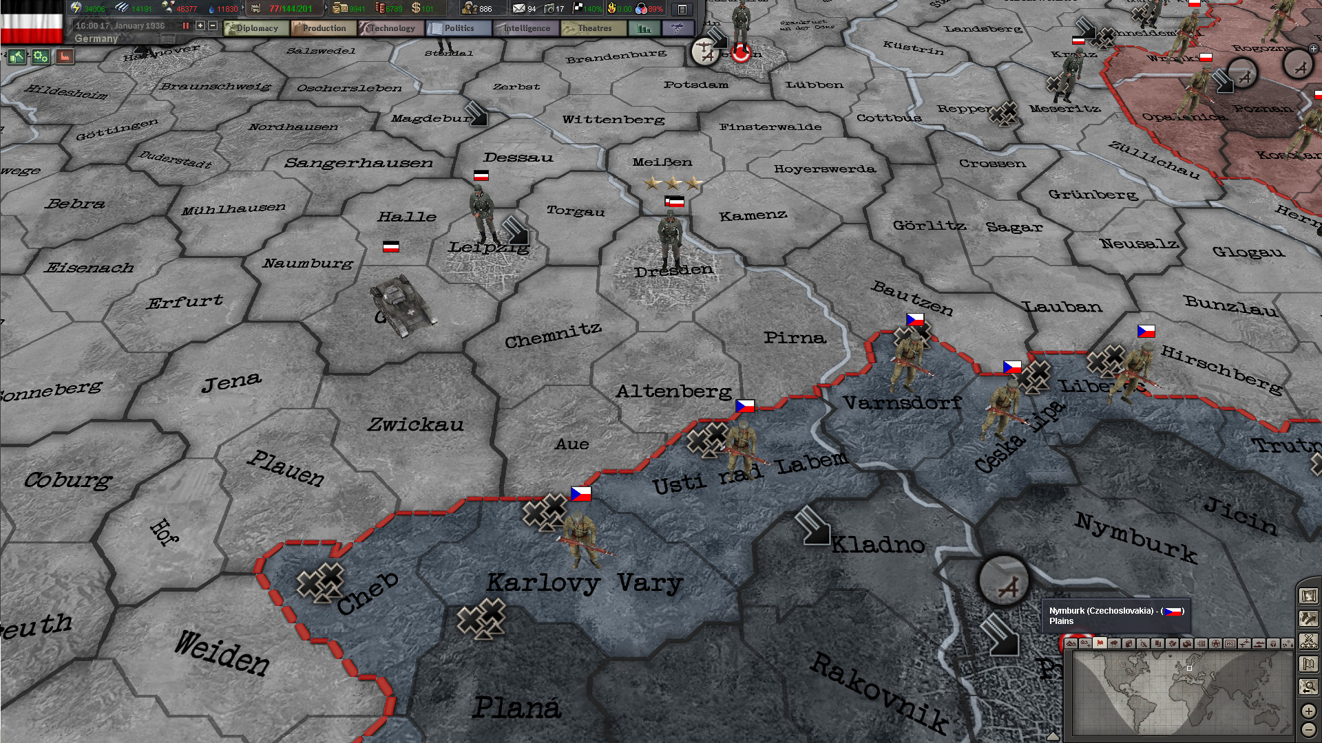 Карта hearts of iron iv