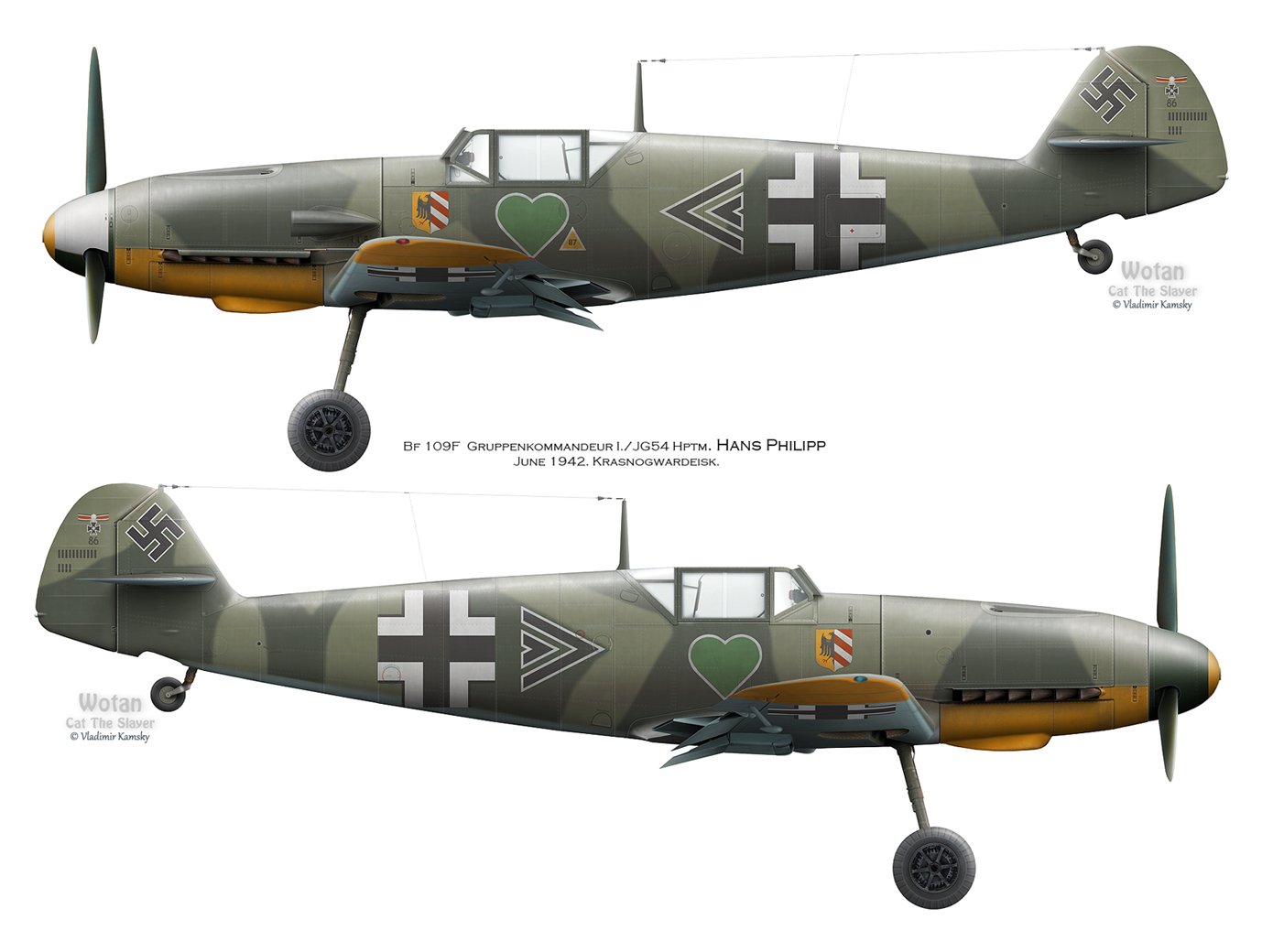 Messerschmitt bf.109 f-2 JG-54