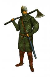 Horder huskarl 195a s. Англосаксонский хускарл. Англосаксонский воин хускарл. Англосаксонский воин 11 век. Англосаксонский воин 9 век.
