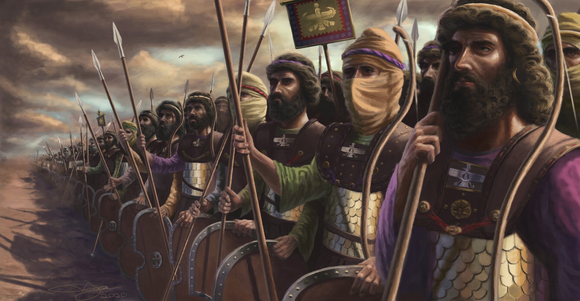 В какой битве персидское войско было. Персидская Империя Ахеменидов войско. Армия бессмертных древний Персии. Персидская армия Ахеменидов. Бессмертный воин Ахеменидов.