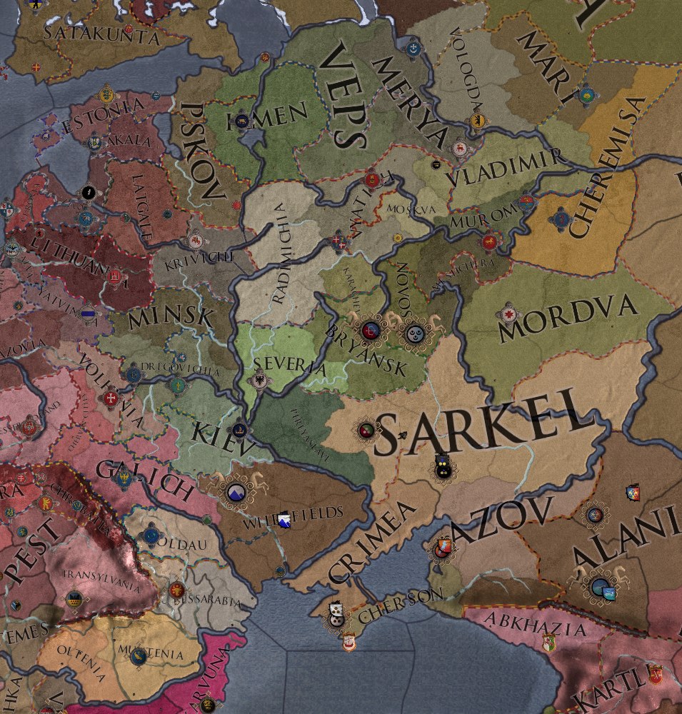 Crusader kings 2 карта герцогств